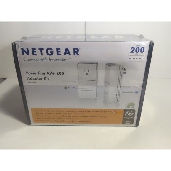 Netgear Powerline AV+ 200 Adapter Kit XAV2501 New Sealed Box - Picture 5 of 5